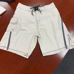 Honolua Surf Co. Tie Front Board Shorts 36 EUC